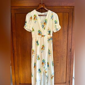 Madewell Petite Ruffle-Sleeve Maxi Dress in Classic Corsage / PETITE 00